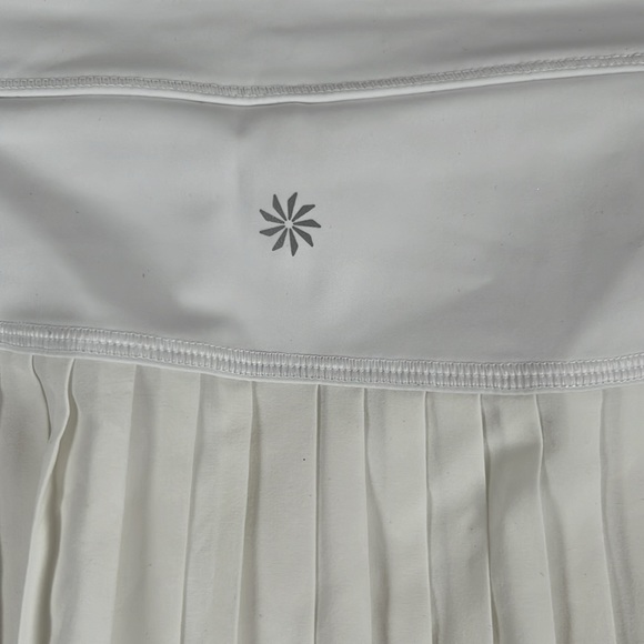 Athleta Advantage Women’s Advantage Skort Jupe- Short White Pleated Size XL NWT - Picture 5 of 11
